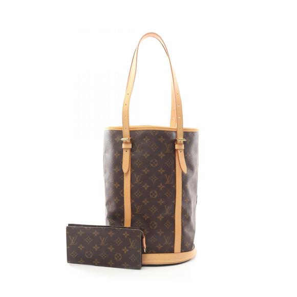 Louis Vuitton Bucket GM Shoulder Bag Leather Monogram Brown - Picture 1 of 7